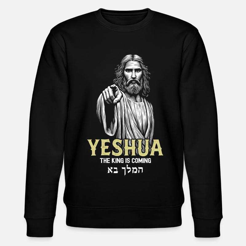 Yeshua Messie divin Illustration - Sweat bio CHANGER Stanley/Stella Unisexe - noir