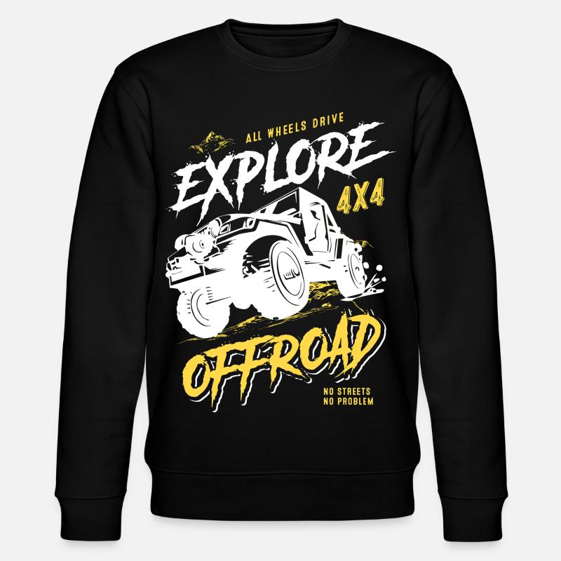 Aventure Tout-terrain Véhicule tout-terrain 4x4 - Sweat bio CHANGER Stanley/Stella Unisexe - noir