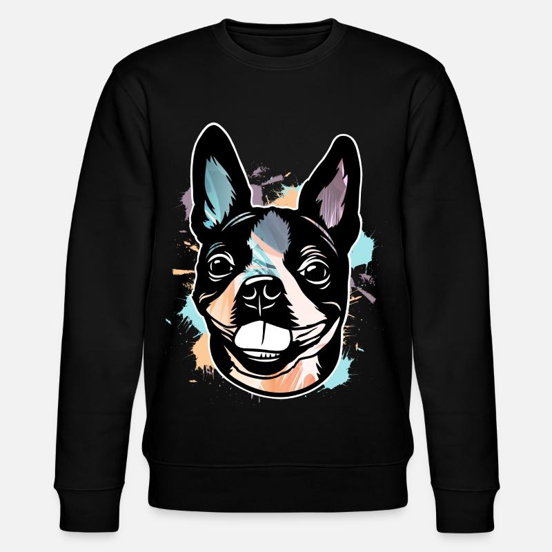 Boston Terrier - Sweat bio CHANGER Stanley/Stella Unisexe - noir