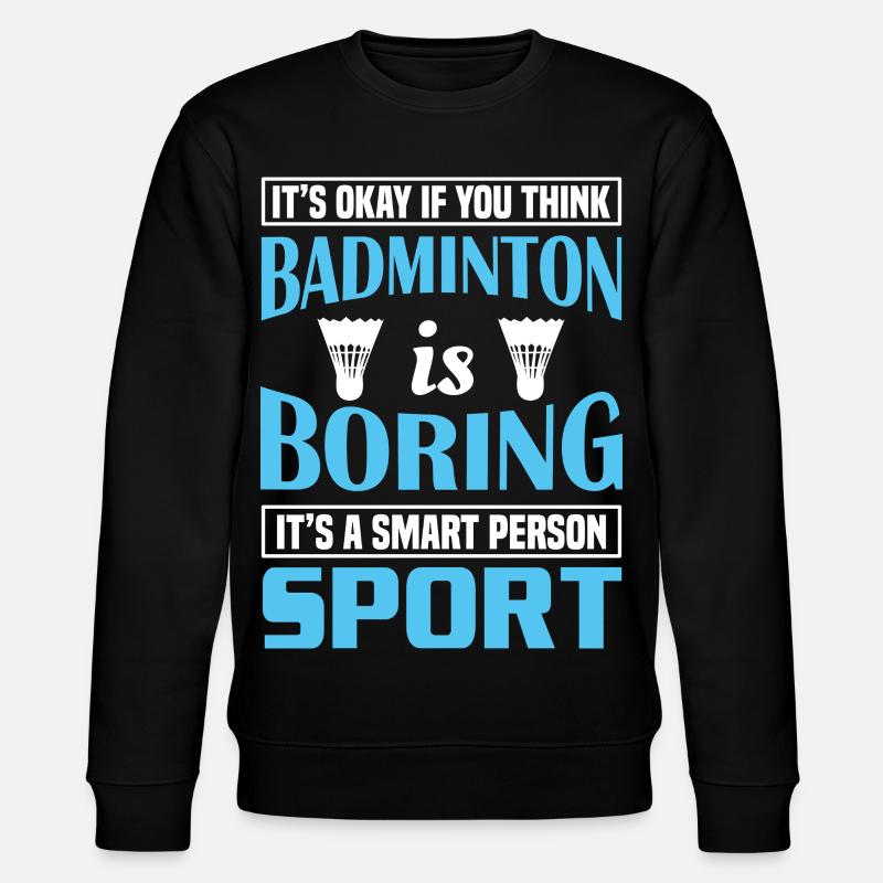 Badminton - Sweat bio CHANGER Stanley/Stella Unisexe - noir