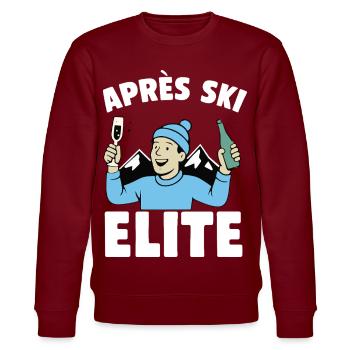 Après Ski Elite Celebration - Sweat bio CHANGER Stanley/Stella Unisexe - bordeaux - Devant - Nik (191cm) & Marisol (170cm)