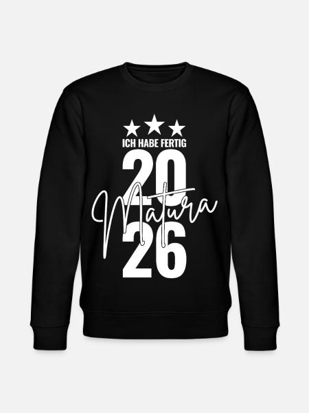 Matura 2026 I'm done - Stanley/Stella CHANGER Unisex Organic Sweatshirt - black