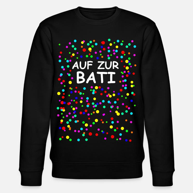 Konfetti Karneval Fasching Kostüm - Stanley/Stella Unisex Bio-Sweatshirt CHANGER  - Schwarz