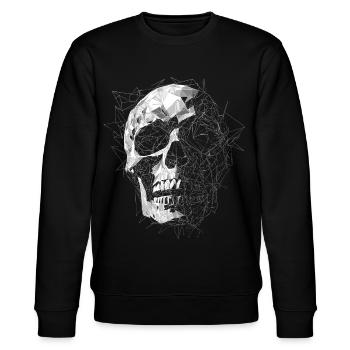skulls Totenkopf schädel punk - Stanley/Stella Unisex Bio-Sweatshirt CHANGER  - Schwarz - Vorne - Nik (191cm) & Marisol (170cm)
