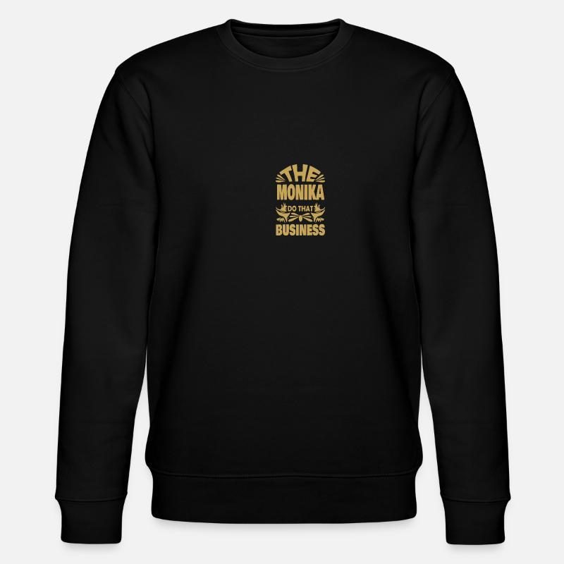 Monika als Name - Stanley/Stella Unisex Bio-Sweatshirt CHANGER  - Schwarz