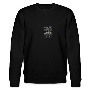 Fall 1956 - Stanley/Stella CHANGER Unisex Organic Sweatshirt - black - Front - Nik (191cm) & Marisol (170cm)