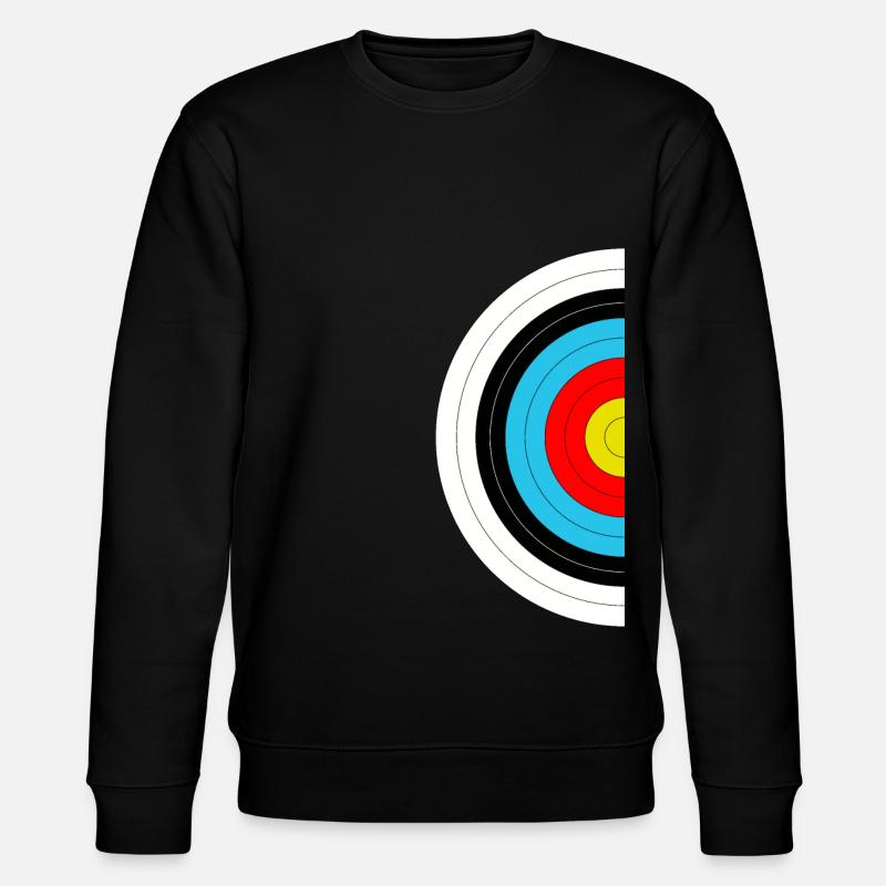 half target of archery - Stanley/Stella CHANGER Unisex Organic Sweatshirt - black