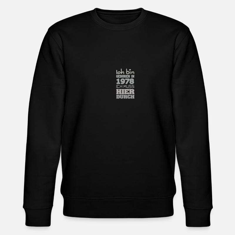 Bin 1978 - Stanley/Stella Unisex Bio-Sweatshirt CHANGER  - Schwarz