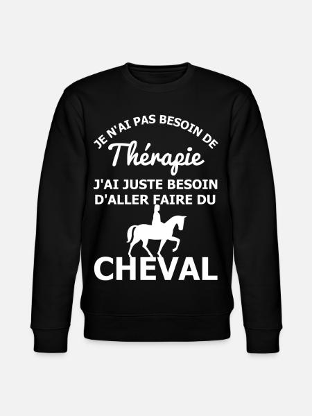 Thérapie Cheval - Sweat bio CHANGER Stanley/Stella Unisexe - noir
