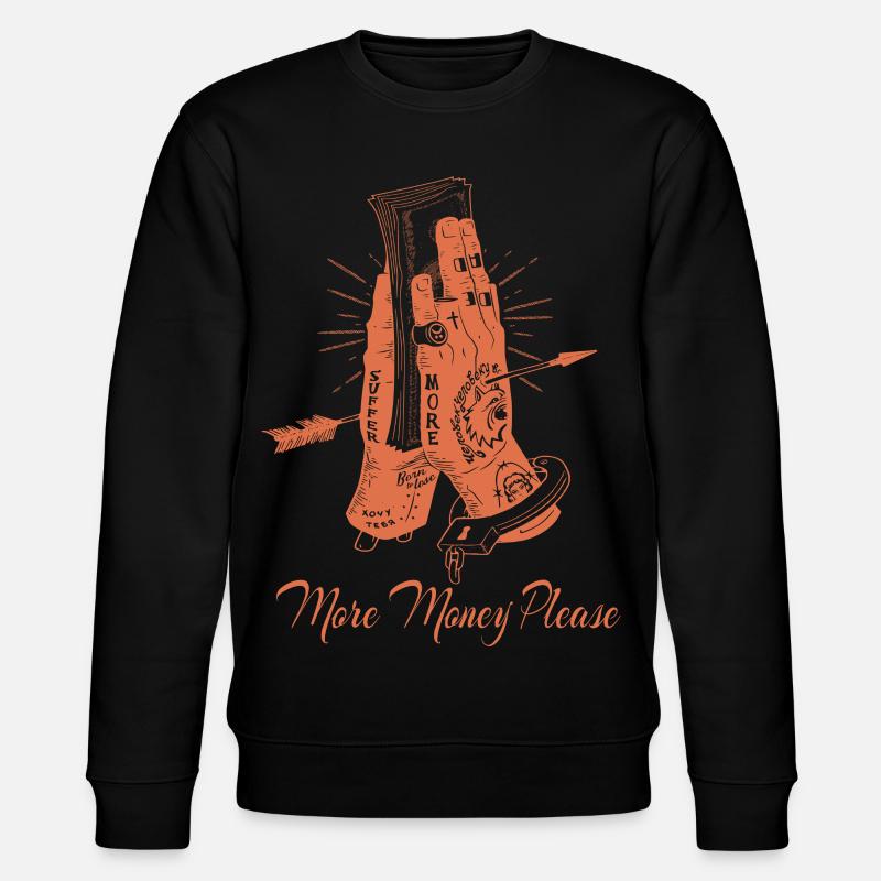 Plus d'argent s'il vous plaît - Sweat bio CHANGER Stanley/Stella Unisexe - noir