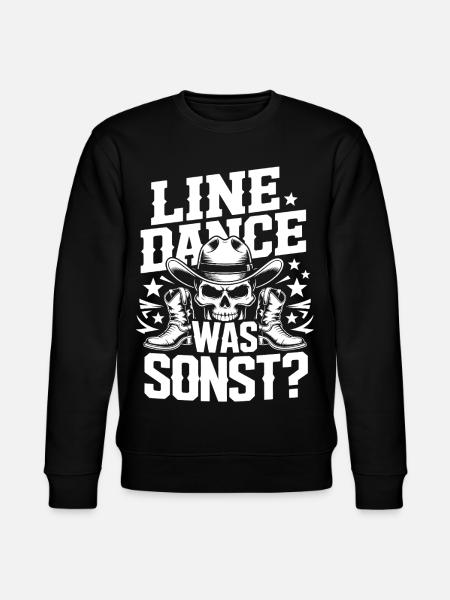 Line Dance Schädel Cowboy - Stanley/Stella Unisex Bio-Sweatshirt CHANGER - Schwarz