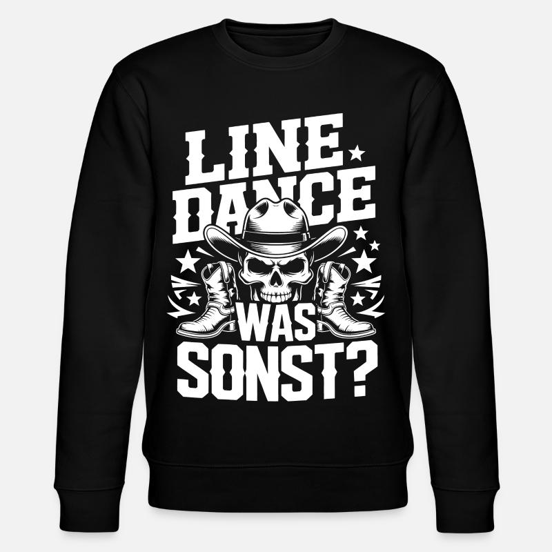 Cowboy en Ligne de Crâne - Sweat bio CHANGER Stanley/Stella Unisexe - noir