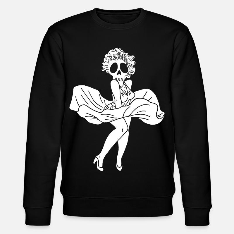 Fantôme de Marylin Monroe - Stanley/Stella Unisex Bio-Sweatshirt CHANGER - Schwarz
