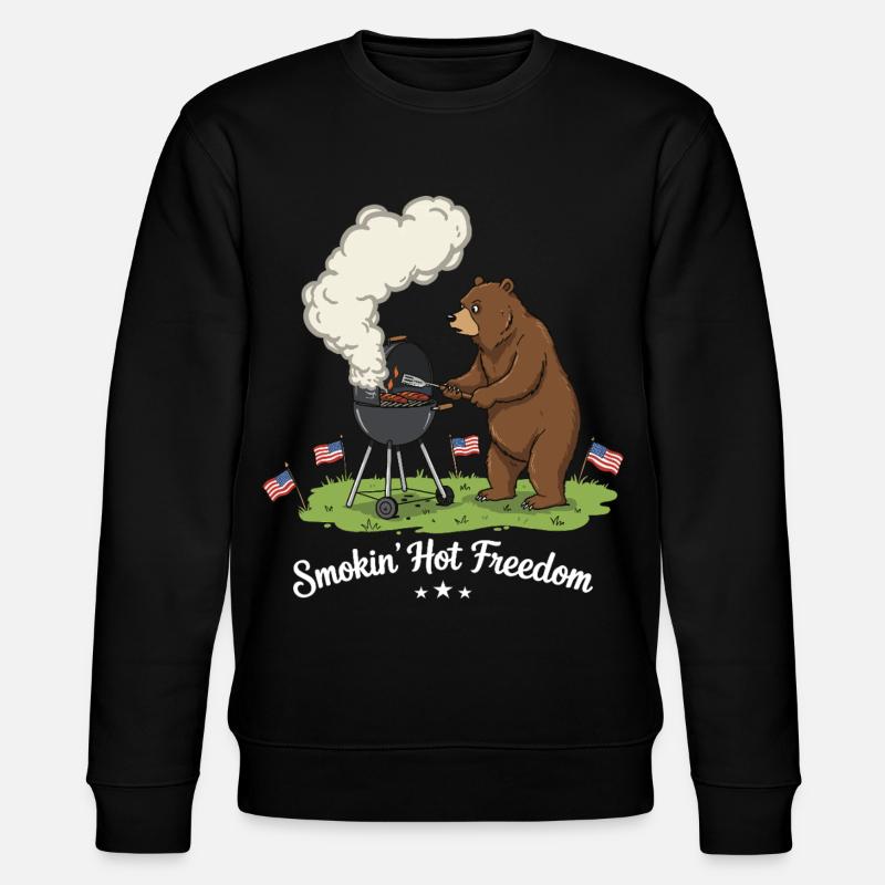 Fort plaisir du barbecue - Sweat bio CHANGER Stanley/Stella Unisexe - noir