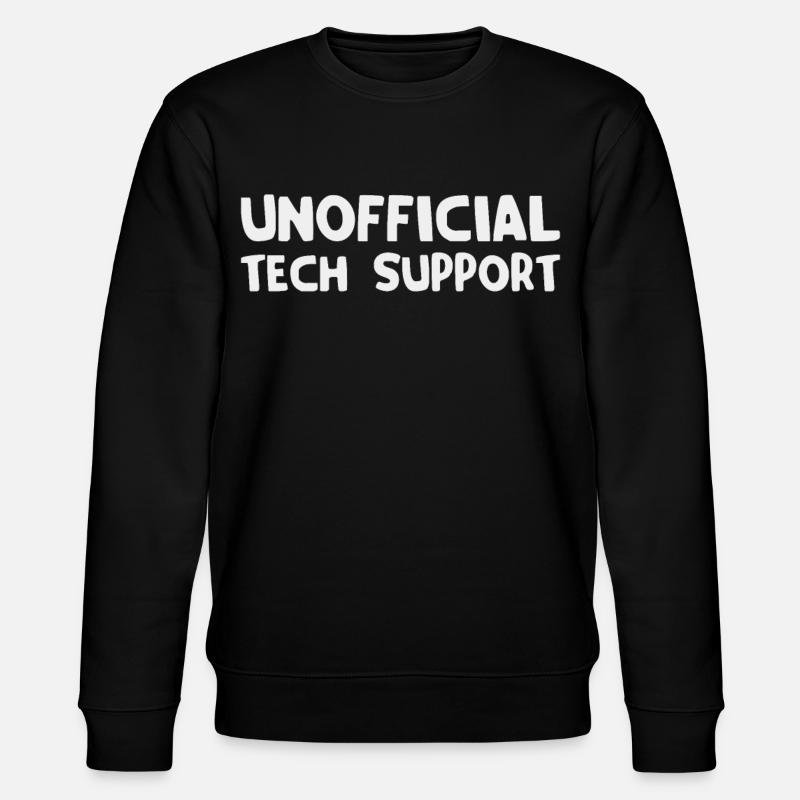 inoffizieller technischer Support - Stanley/Stella Unisex Bio-Sweatshirt CHANGER  - Schwarz