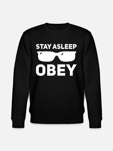 Sleep, obey - Stanley/Stella CHANGER Unisex Organic Sweatshirt - black