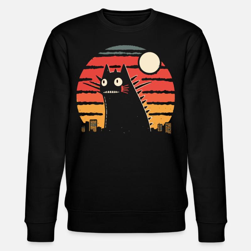 Chat monstre géant chat - Sweat bio CHANGER Stanley/Stella Unisexe - noir