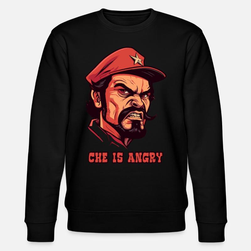 Che ist wütend - Stanley/Stella Unisex Bio-Sweatshirt CHANGER  - Schwarz