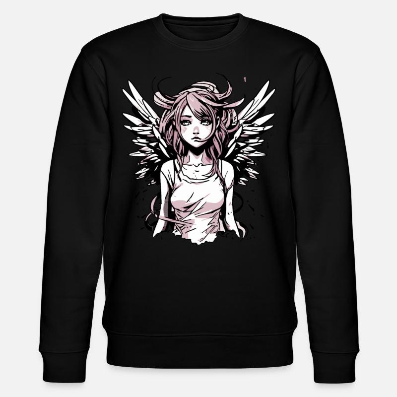 Fille ange moderne - Sweat bio CHANGER Stanley/Stella Unisexe - noir