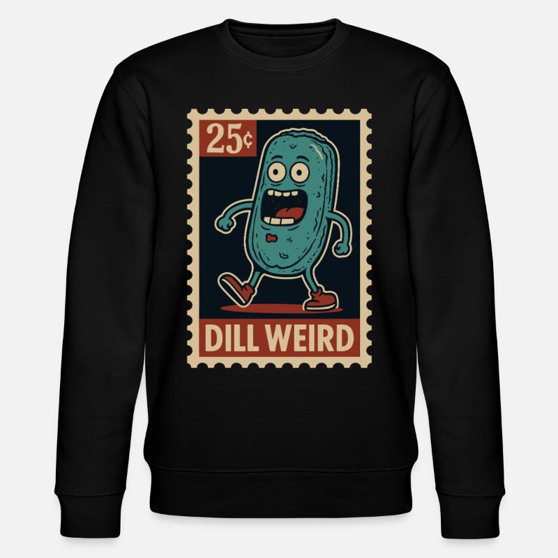 Strange cucumber as a stamp - Stanley/Stella CHANGER Unisex Organic Sweatshirt - black