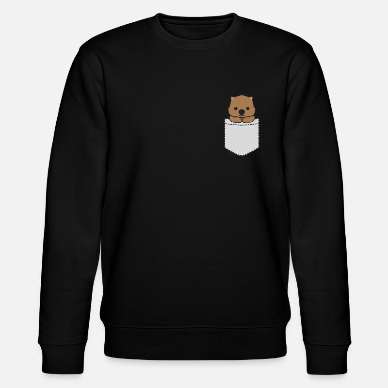 Wombat Pocket - Stanley/Stella Unisex Bio-Sweatshirt CHANGER - Schwarz