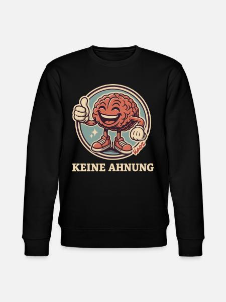 Keine Ahnung Gehirn - Stanley/Stella Unisex Bio-Sweatshirt CHANGER - Schwarz