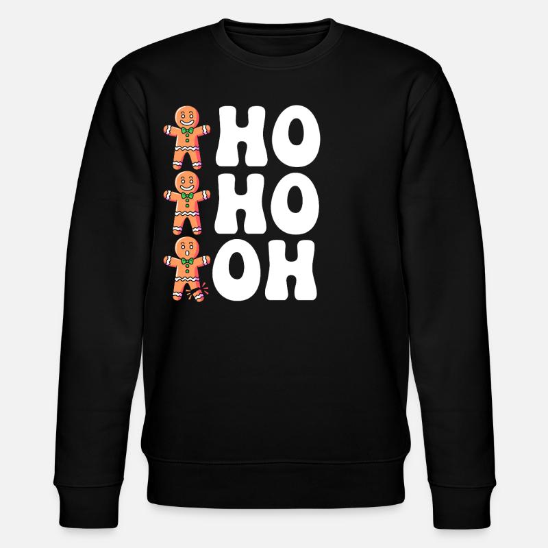 Christmas Gingerbread Gingerbread Man - Stanley/Stella CHANGER Unisex Organic Sweatshirt - black