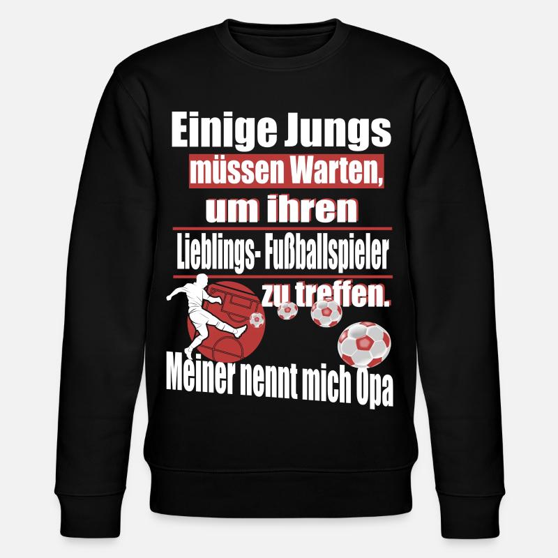 Fußball Opa - Stanley/Stella Unisex Bio-Sweatshirt CHANGER - Schwarz