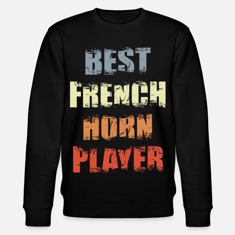 Bester Waldhornist - Stanley/Stella Unisex Bio-Sweatshirt CHANGER  - Schwarz