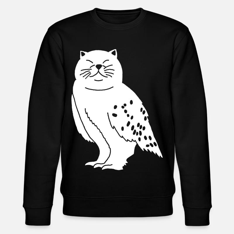 Chat chouette - Sweat bio CHANGER Stanley/Stella Unisexe - noir