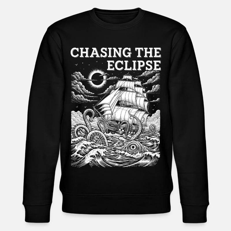 Solar Eclipse Adventure - Stanley/Stella CHANGER Unisex Organic Sweatshirt - black