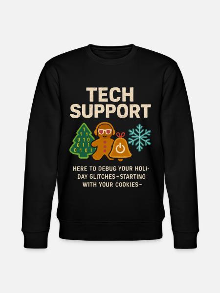 Admin Weihnachtsgeschenk IT Support Debugging - Stanley/Stella Unisex Bio-Sweatshirt CHANGER - Schwarz