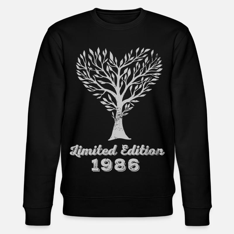 1986 Retro - Stanley/Stella Unisex Bio-Sweatshirt CHANGER  - Schwarz