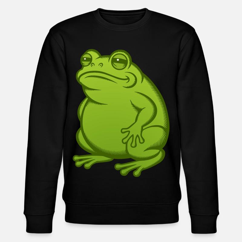 Fat Fat Frog - Fat Fat Toad - Stanley/Stella CHANGER Unisex Organic Sweatshirt - black
