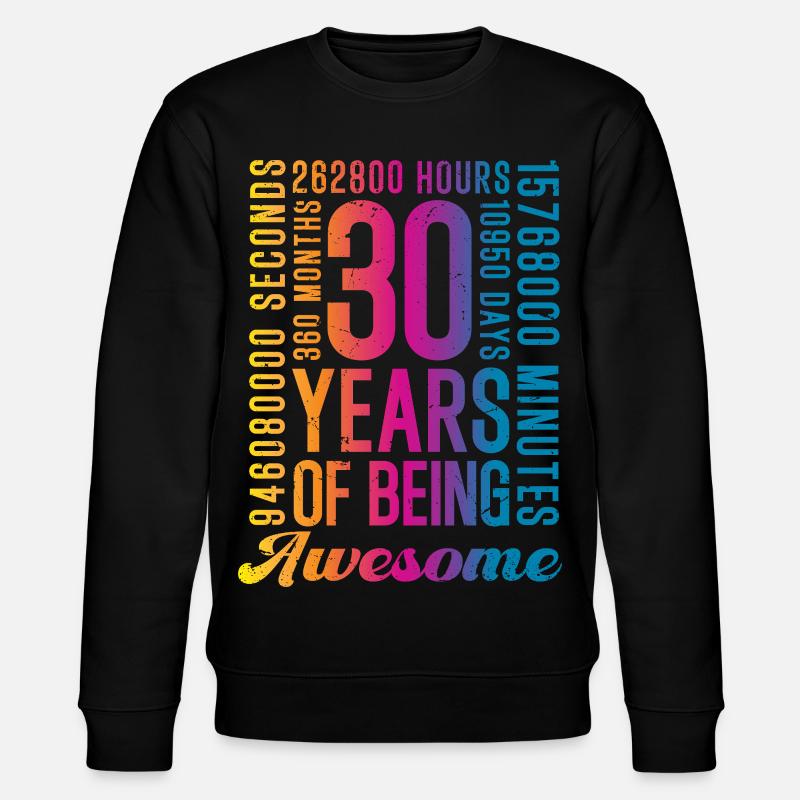 30 ans d’anniversaire - Sweat bio CHANGER Stanley/Stella Unisexe - noir