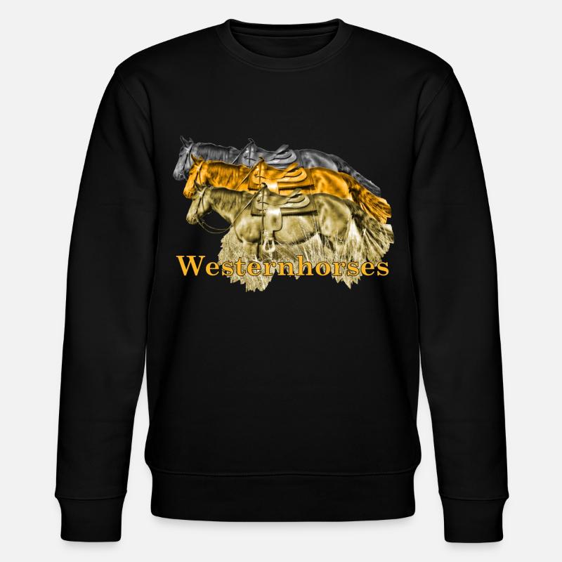 Westernhorses - Stanley/Stella Unisex Bio-Sweatshirt CHANGER  - Schwarz