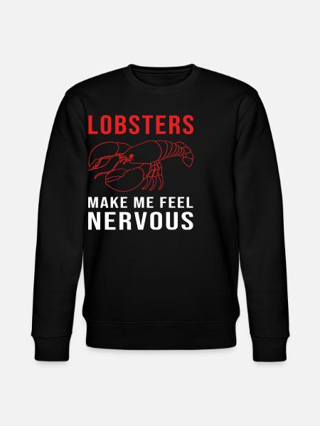 Hummer Meeresfrüchte Lobster Languste - Stanley/Stella Unisex Bio-Sweatshirt CHANGER  - Schwarz