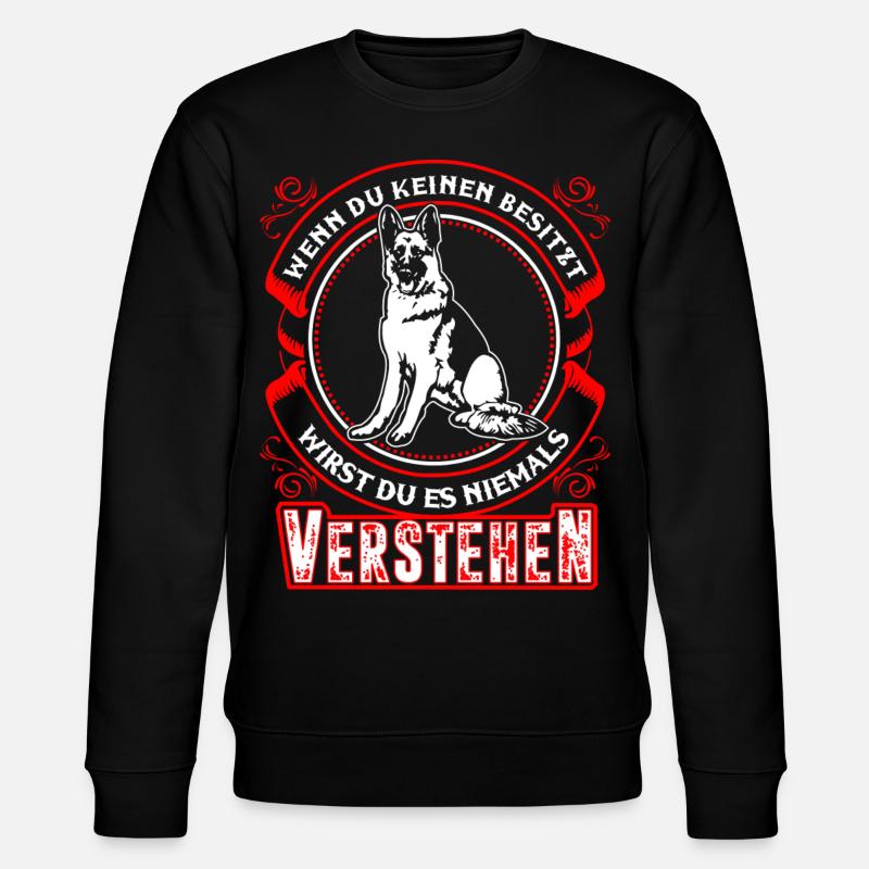 Deutscher Schäferhund - Stanley/Stella Unisex Bio-Sweatshirt CHANGER  - Schwarz