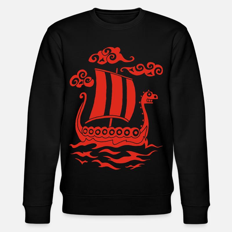 Drakkar rigolo rouge - Sweat bio CHANGER Stanley/Stella Unisexe - noir