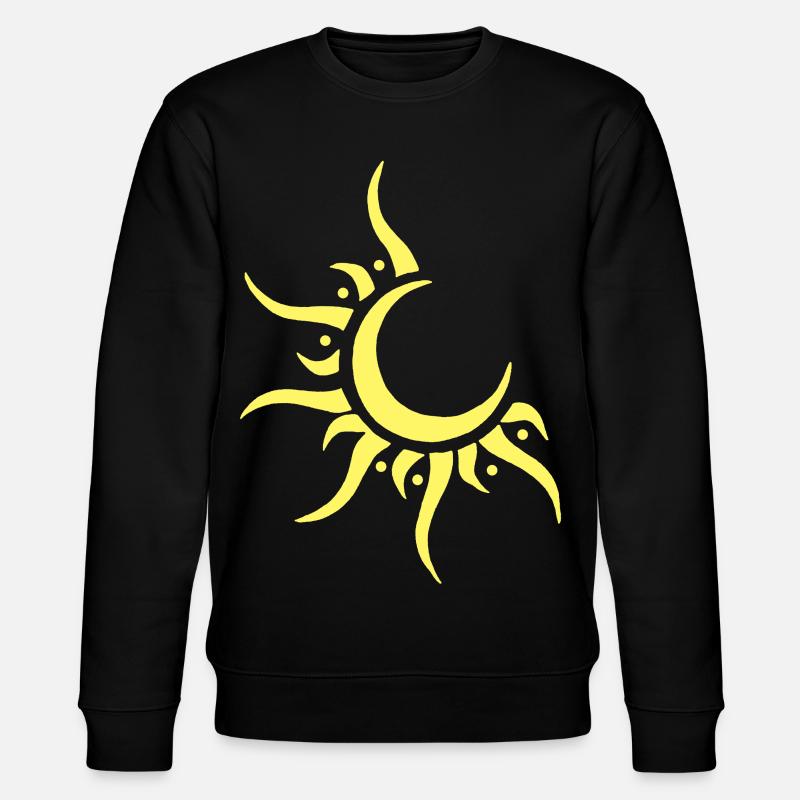 Sonne & Mond - Stanley/Stella Unisex Bio-Sweatshirt CHANGER  - Schwarz