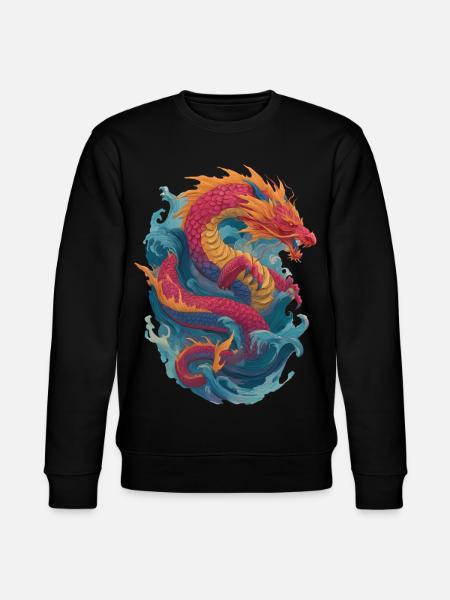 Dragon - Stanley/Stella CHANGER Unisex Organic Sweatshirt - black
