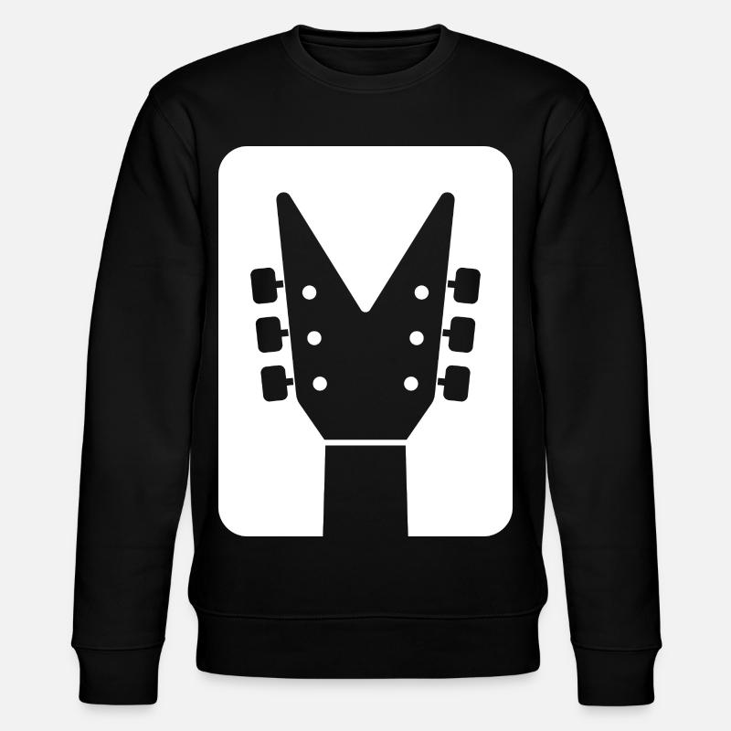 Tête de guitare Silhouette - Sweat bio CHANGER Stanley/Stella Unisexe - noir