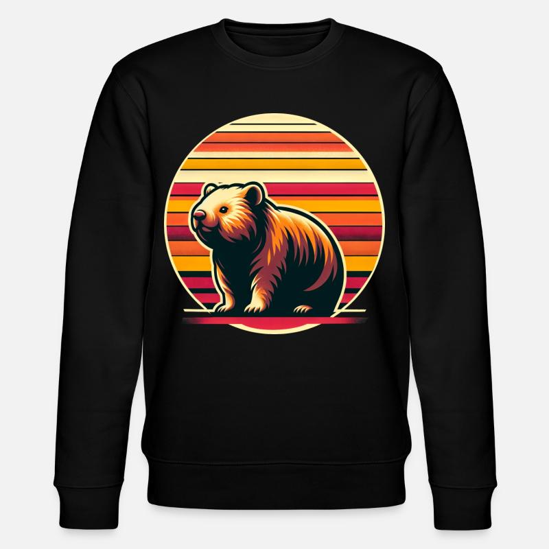 Wombat - Stanley/Stella Unisex Bio-Sweatshirt CHANGER  - Schwarz