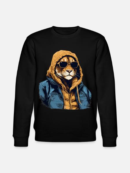 Mountain Lion Street Klimaer | elskere - Stanley/Stella økologisk unisex-sweatshirt CHANGER  - sort