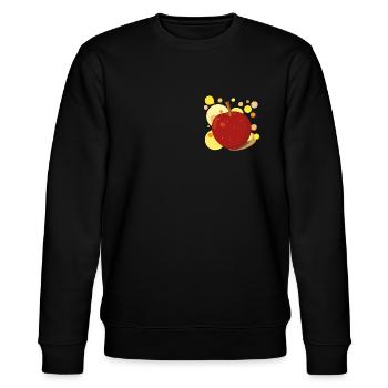 Apfel - Stanley/Stella Unisex Bio-Sweatshirt CHANGER  - Schwarz - Vorne - Nik (191cm) & Marisol (170cm)