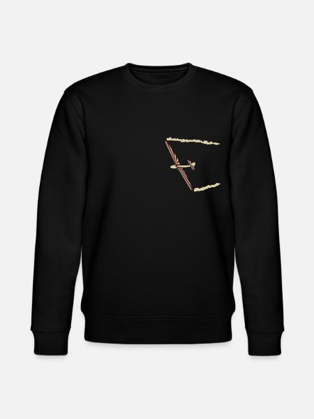 Habicht oldtimer glider - Stanley/Stella CHANGER Unisex Organic Sweatshirt - black