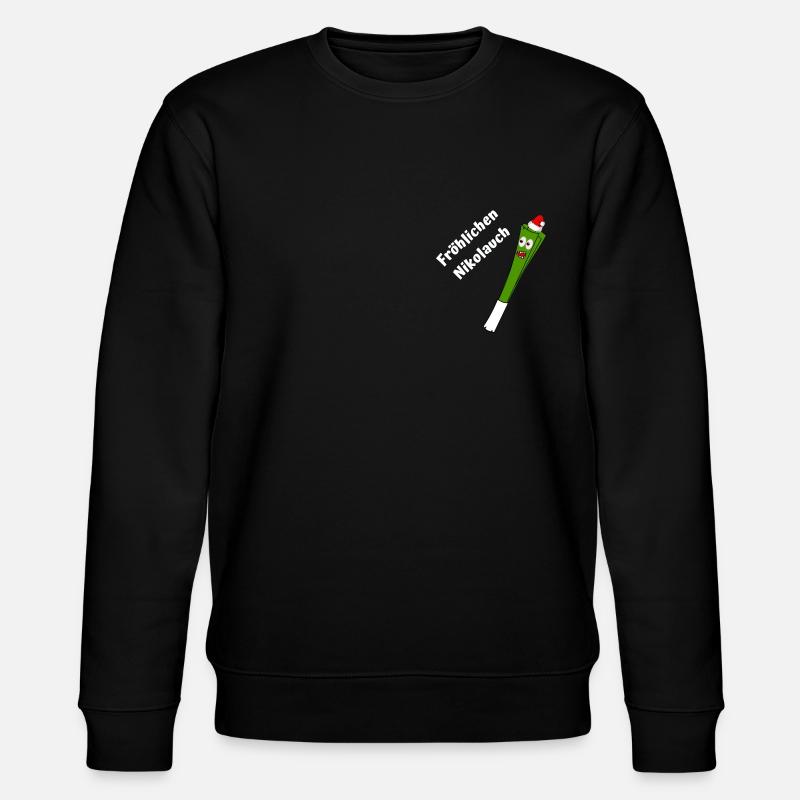 Fröhlichen Nikolauch - Stanley/Stella Unisex Bio-Sweatshirt CHANGER  - Schwarz