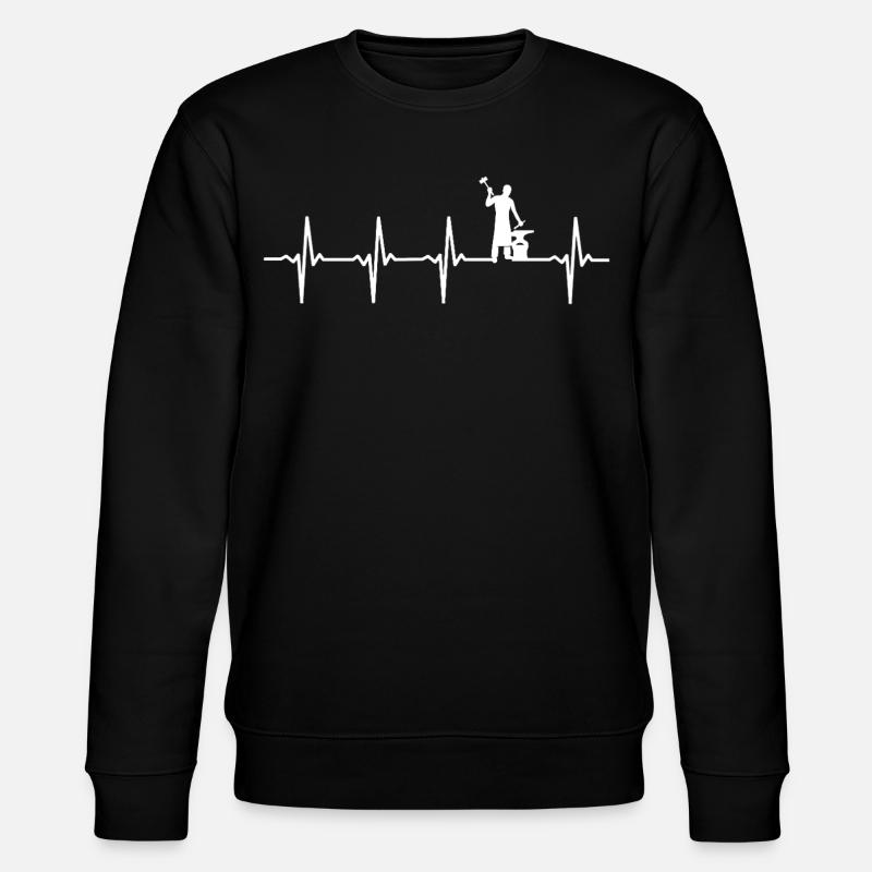 Schmiede Herzschlag Schmied - Stanley/Stella Unisex Bio-Sweatshirt CHANGER - Schwarz