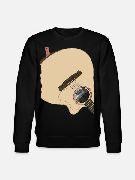 Guitar on his back - Stanley/Stella CHANGER Unisex Organic Sweatshirt - black