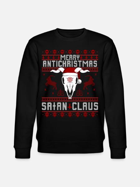 Joyeux Noël Anti - Satan Claus laid Pull - Sweat bio CHANGER Stanley/Stella Unisexe - noir